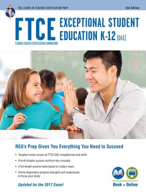 cover image of FTCE Exceptional Student Education K-12 (061) Book + Online 2e